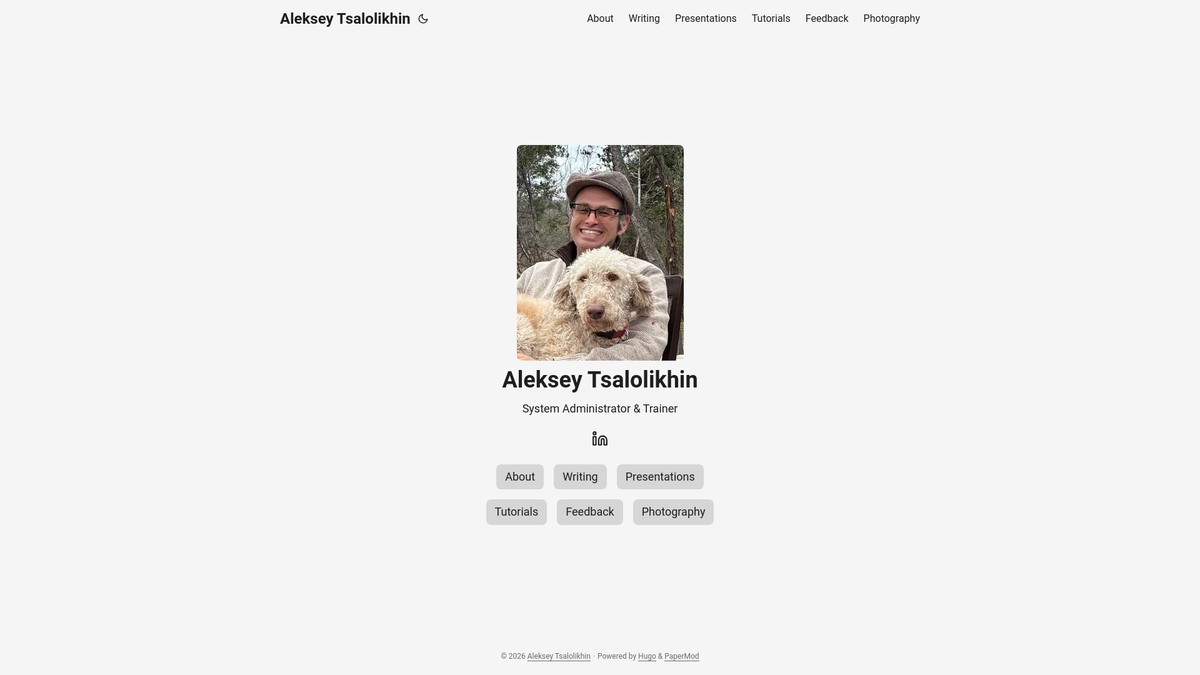 tsalolikhin.com screenshot