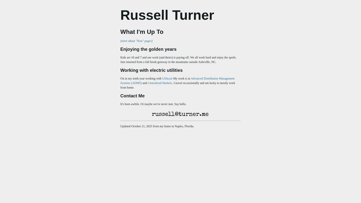 turner.me screenshot