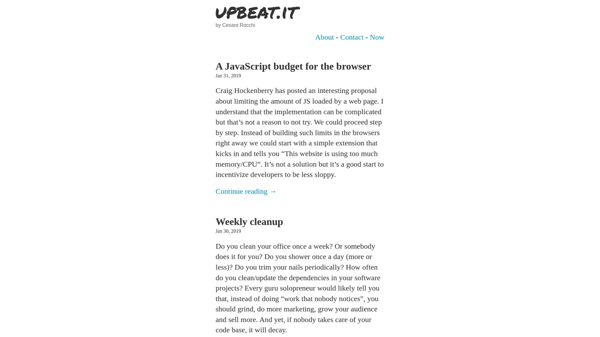 upbeat.it screenshot
