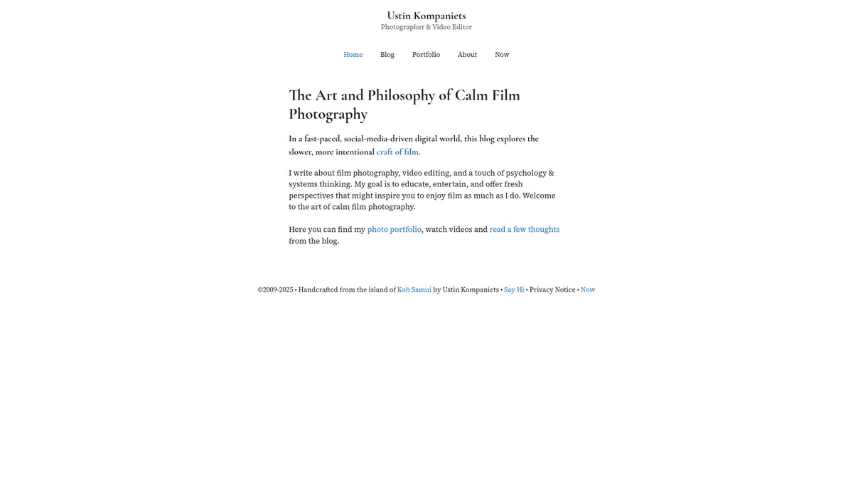 ustinkompaniets.com screenshot