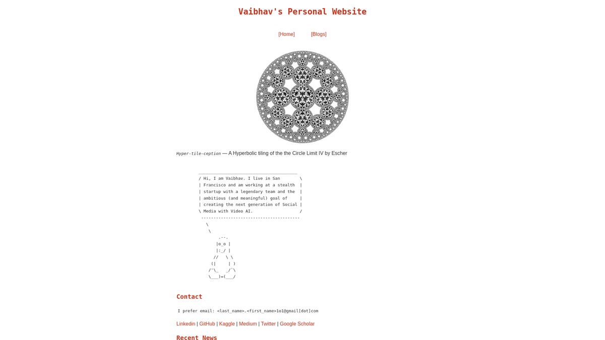 vaibkumr.github.io screenshot