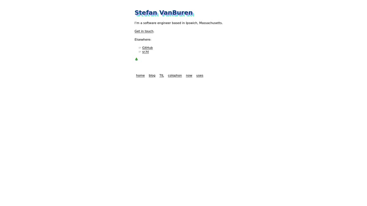 vanburen.xyz screenshot