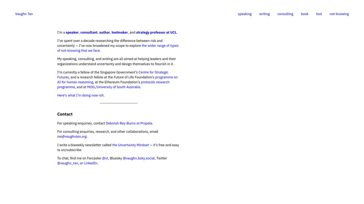 vaughntan.org screenshot