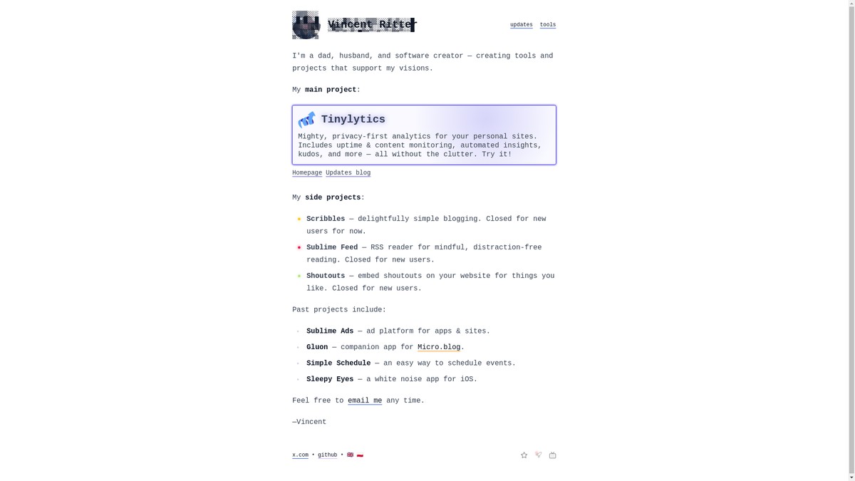 vincentritter.com screenshot