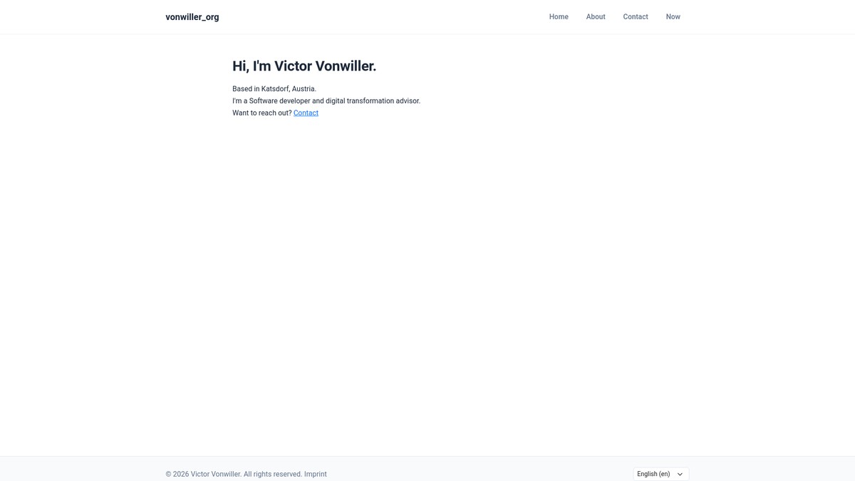 vonwiller.org screenshot