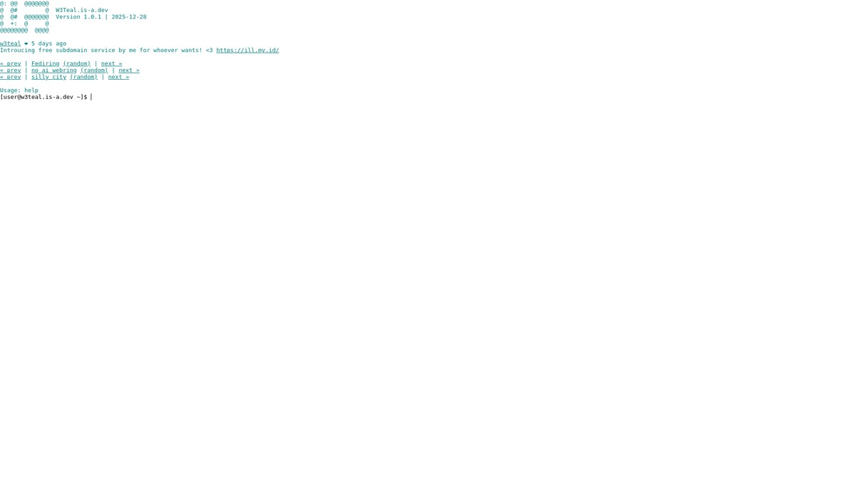 w3teal.is-a.dev screenshot