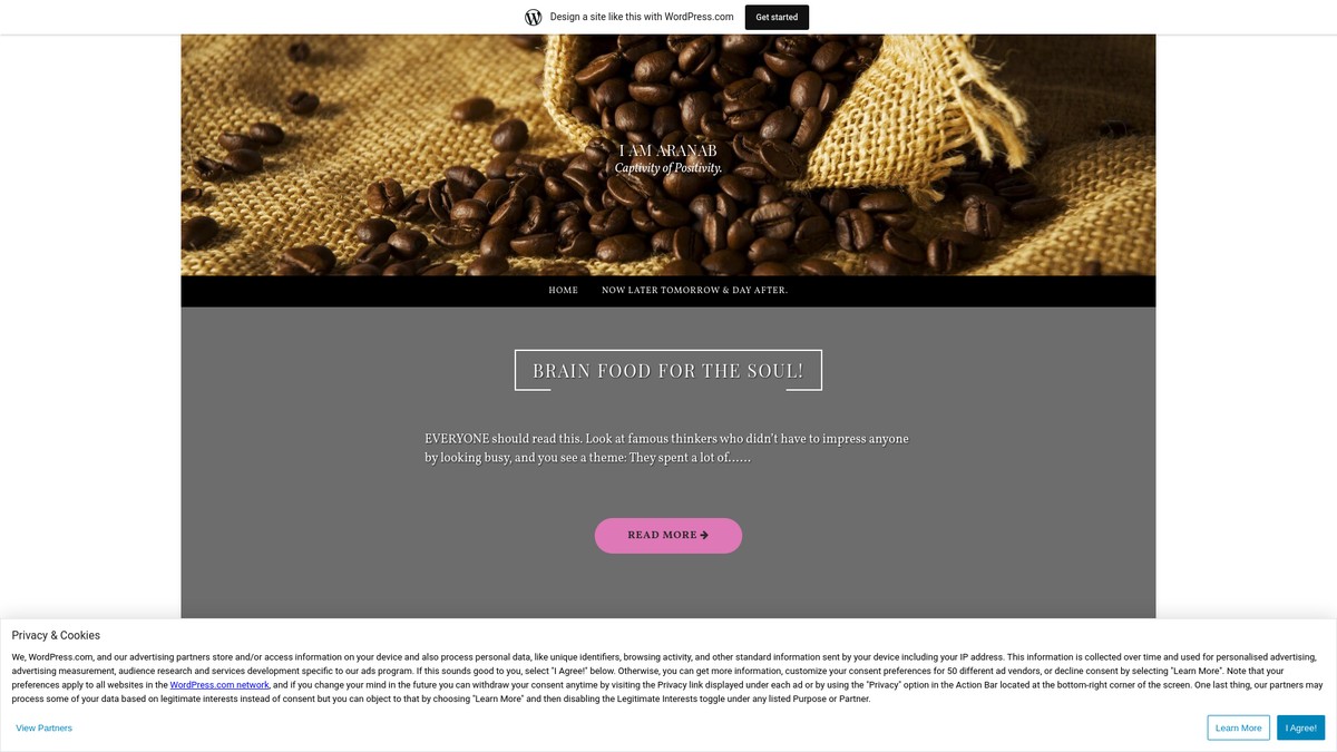 Screenshot of whynotdotcomcom.wordpress.com