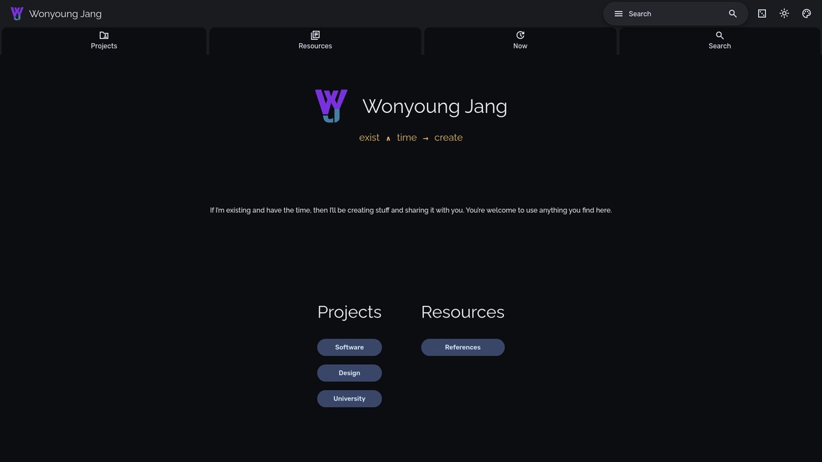 wonyoungjang.org screenshot