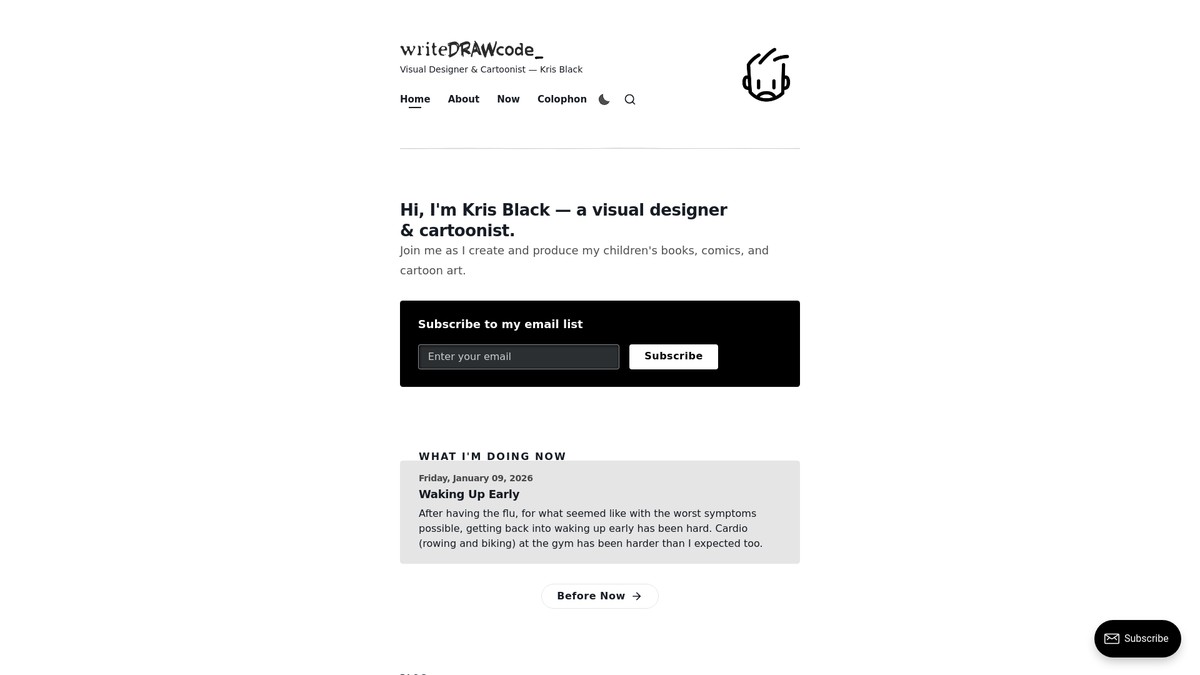 Screenshot of writedrawcode.com