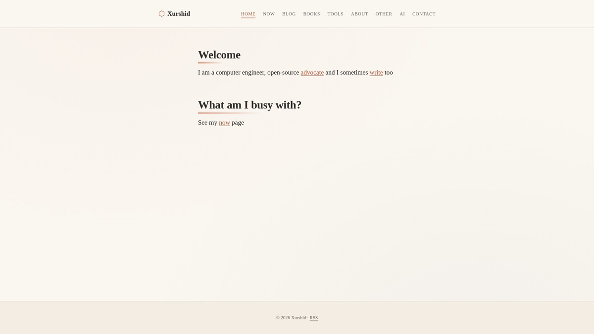 xurshid.org screenshot
