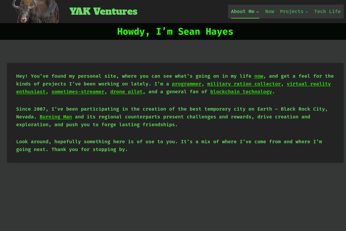 yak.ventures screenshot