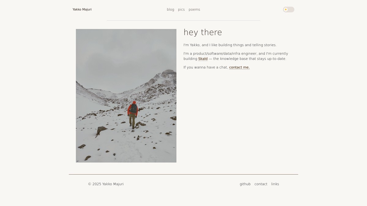 yakkomajuri.com screenshot