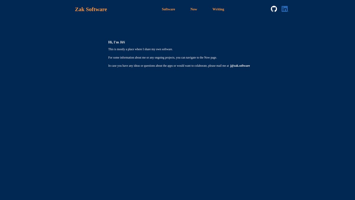 zak.software screenshot