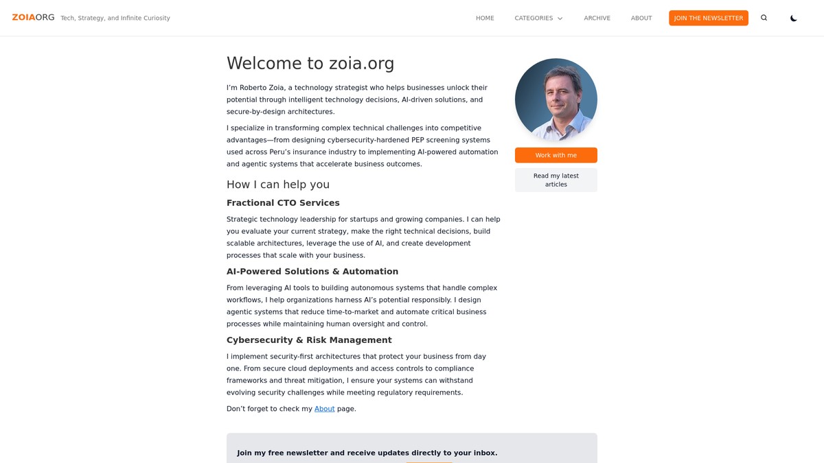 zoia.org screenshot