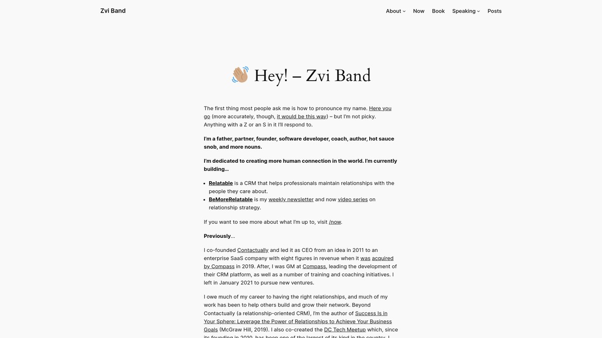 zvi.band screenshot
